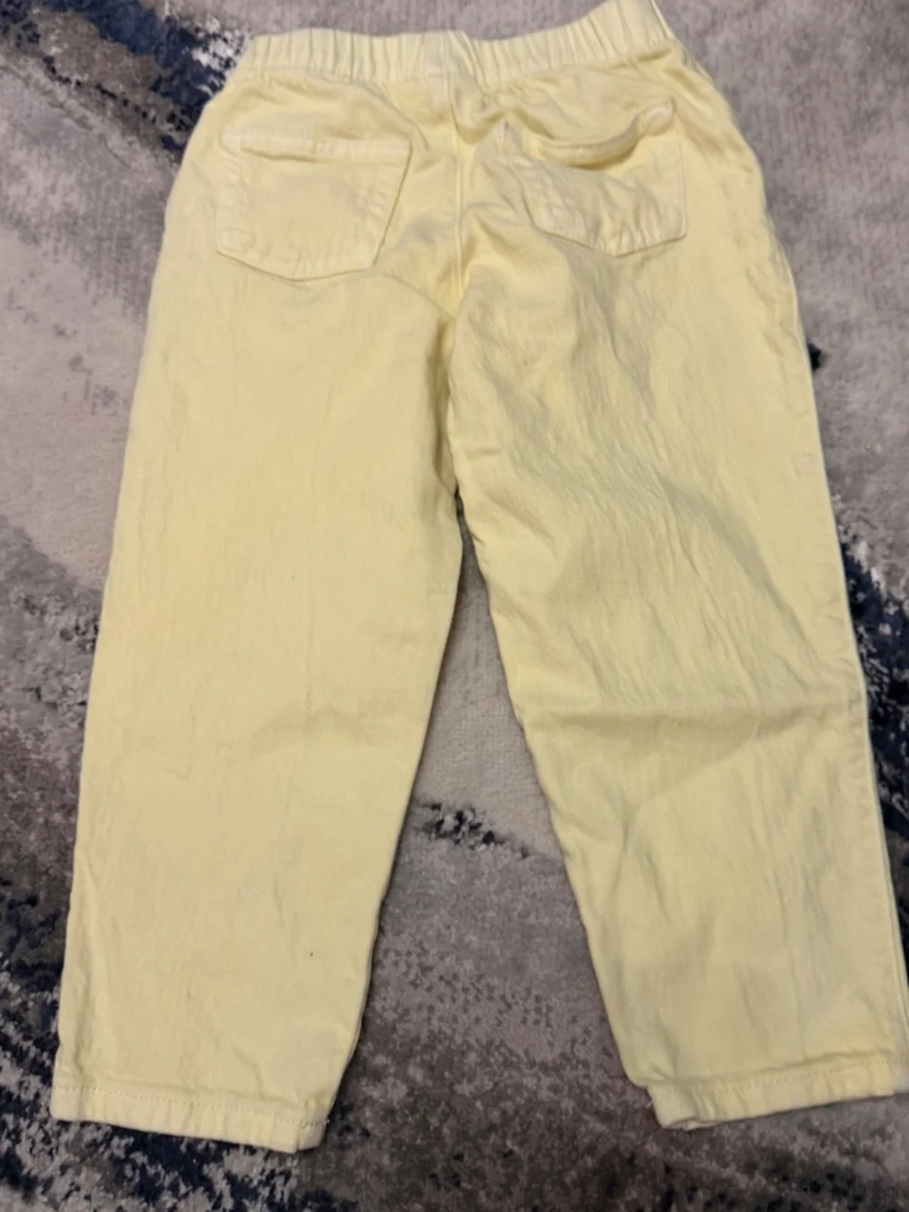Cat & Jack 4T Yellow Pull-On Pants Elastic Waist Pockets